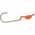 Fiesta 0.13 oz Original Weedless Crappie Slider Head, Orange, 4PK FI2973470